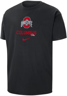 Nike Ohio State Buckeyes Black Tri Logo DNA Short Sleeve T Shirt