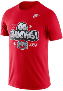 Nike Ohio State Buckeyes Red Tri Loud Proud Short Sleeve T Shirt