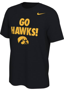 Nike Iowa Hawkeyes Black Mantra Short Sleeve T Shirt