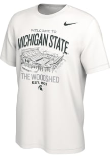 Nike Michigan State Spartans White Stadium Short Sleeve T Shirt