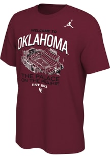 Nike Oklahoma Sooners Crimson Jordan Stadium Short Sleeve T Shirt