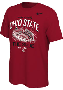 Ohio State Buckeyes Red Nike Stadium Short Sleeve T Shirt