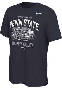 Nike Penn State Nittany Lions Navy Blue Stadium Short Sleeve T Shirt