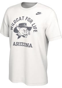 Nike Arizona Wildcats White Vault Logo Short Sleeve T Shirt