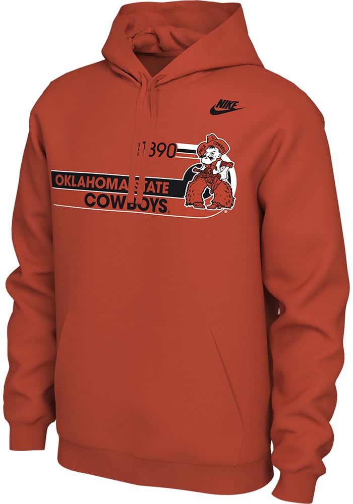 Nike Oklahoma State Cowboys Mens Vault Logo Hoodie ORANGE