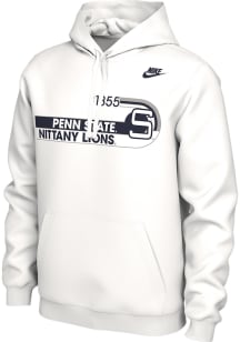 Nike Penn State Nittany Lions Mens White Vault Logo Long Sleeve Hoodie