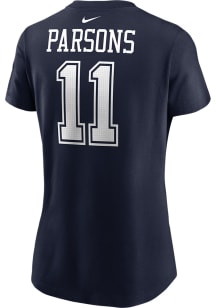 Micah Parsons Dallas Cowboys Womens Navy Blue Player Player T-Shirt