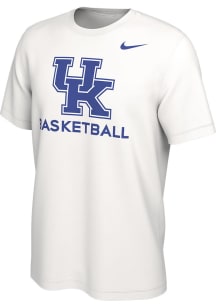 Nike Kentucky Wildcats White Basketball Tip Off Short Sleeve T Shirt