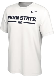 Nike Penn State Nittany Lions White Refresh Team Name Short Sleeve T Shirt