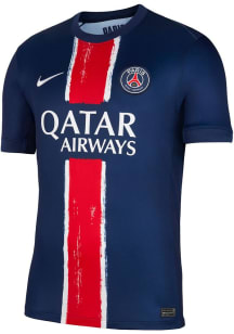 Paris Saint-Germain FC Mens Nike Replica Soccer Home Jersey - Navy Blue