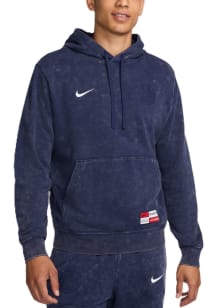 Nike Paris Saint-Germain FC Mens Blue Express Long Sleeve Hoodie