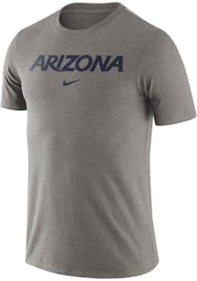 Nike Arizona Wildcats Grey Essential Wordmark Short Sleeve T Shirt