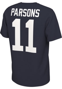 Micah Parsons Penn State Nittany Lions Navy Blue Name and Number Football Short Sleeve Player T ..