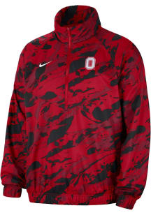 Nike Ohio State Buckeyes Mens Red Windrunner Light Weight Jacket