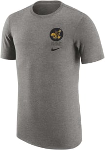 Nike Iowa Hawkeyes Grey Retro Short Sleeve Fashion T Shirt