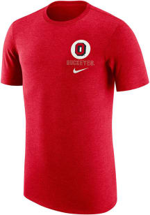 Nike Ohio State Buckeyes Red Retro Short Sleeve Fashion T Shirt