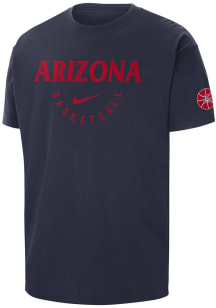 Nike Arizona Wildcats Navy Blue Max90 Basketball Short Sleeve T Shirt