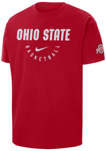 Ohio State Buckeyes Red Nike Max90 Basketball Short Sleeve T Shirt