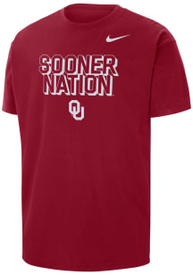 Nike Oklahoma Sooners Crimson Max90 Short Sleeve T Shirt