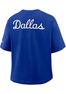 Nike Dallas Cowboys Womens Blue Rewind Short Sleeve T-Shirt