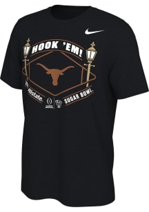 Nike Texas Longhorns Black 2023 CFP Bound Mantra Short Sleeve T Shirt