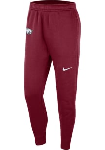 Nike Arkansas Razorbacks Mens Crimson Team Issue Club Fleece Sweatpants