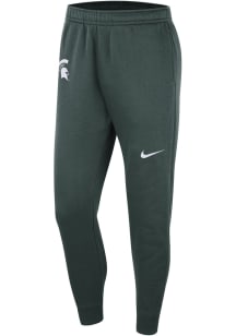 Nike Michigan State Spartans Mens Green Team Issue Club Fleece Sweatpants