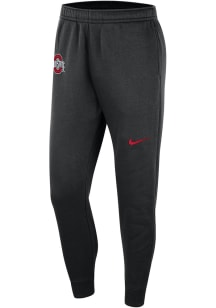Nike Ohio State Buckeyes Mens Black Team Issue Club Fleece Sweatpants