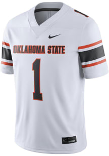 Nike Oklahoma State Cowboys White Road Football Jersey