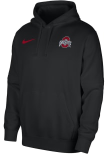 Nike Ohio State Buckeyes Mens Black Campus Athlete Team Issue Long Sleeve Hoodie