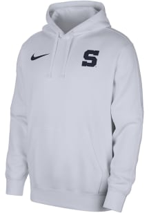 Nike Penn State Nittany Lions Mens White Campus Athlete Team Issue Long Sleeve Hoodie