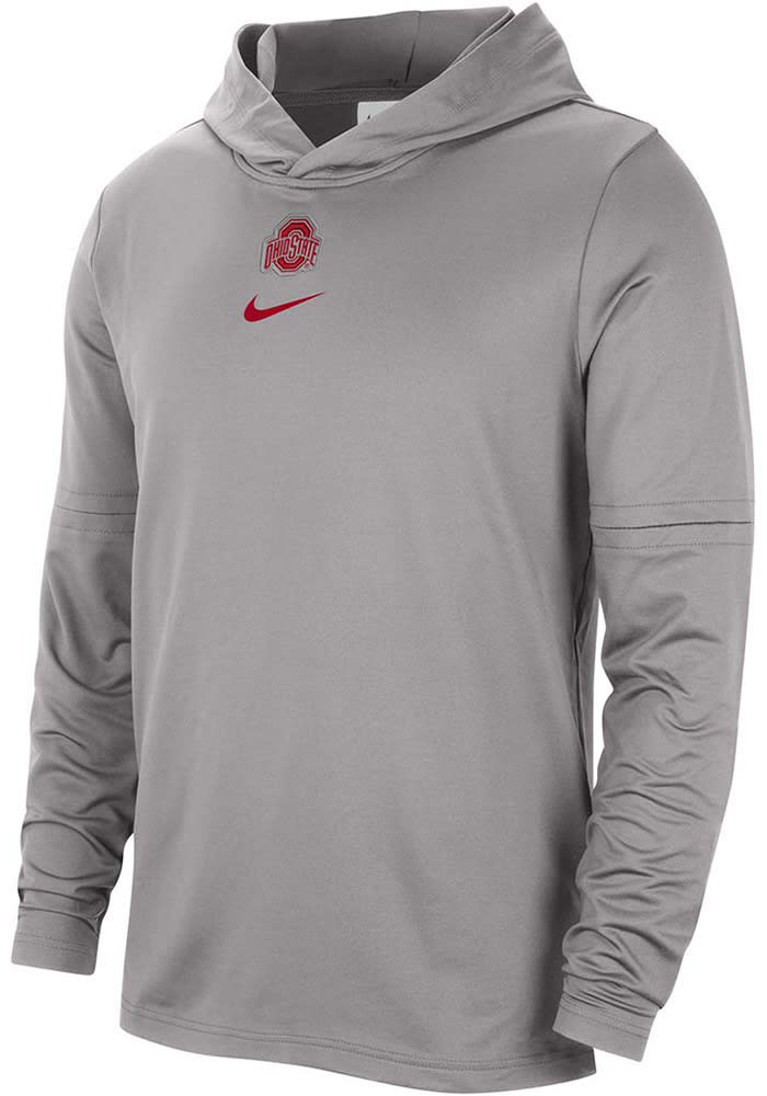 Ohio State Buckeyes Nike Grey Team Issue Player Hood