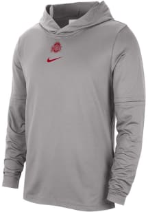 Nike Ohio State Buckeyes Mens Grey Team Issue Player Hood