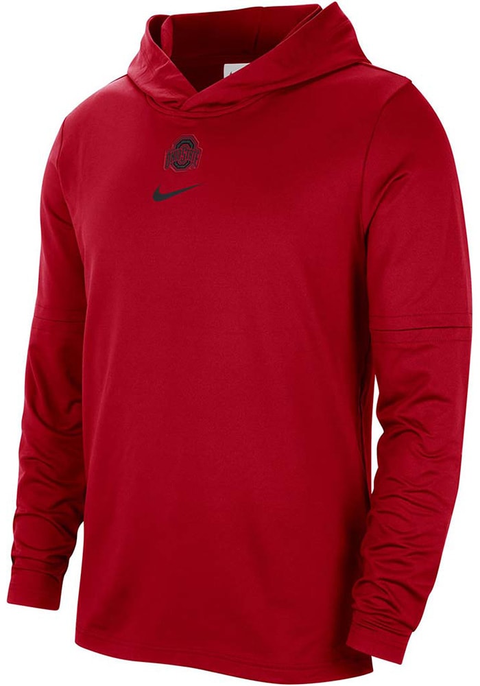 Ohio State Buckeyes Nike Red Team Issue Player Hood