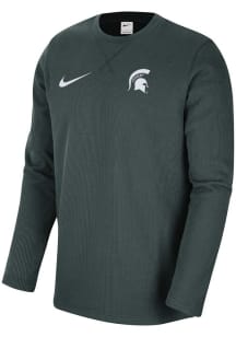 Nike Michigan State Spartans Green DriFit Team Issue Long Sleeve T-Shirt