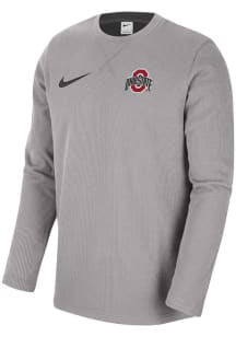 Nike Ohio State Buckeyes Grey DriFit Team Issue Long Sleeve T-Shirt