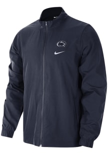 Nike Penn State Nittany Lions Mens Navy Blue Team Issue Light Weight Jacket