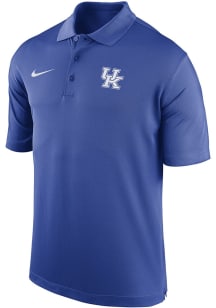 Nike Kentucky Wildcats Mens Blue DriFit Team Issue Short Sleeve Polo
