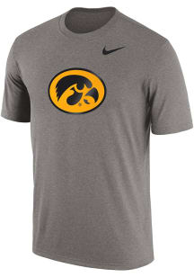 Nike Iowa Hawkeyes Grey Authentic Campus Athlete Short Sleeve T Shirt