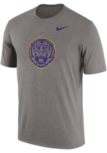 Nike LSU Tigers Grey Authentic Campus Athlete Short Sleeve T Shirt