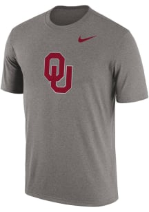 Nike Oklahoma Sooners Grey Authentic Campus Athlete Short Sleeve T Shirt