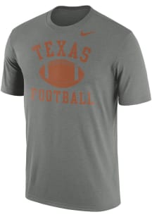 Nike Texas Longhorns Grey Rlegend Football Short Sleeve T Shirt