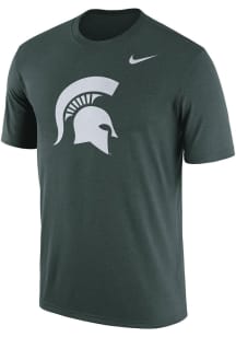 Nike Michigan State Spartans Green Rlegend Logo Short Sleeve T Shirt
