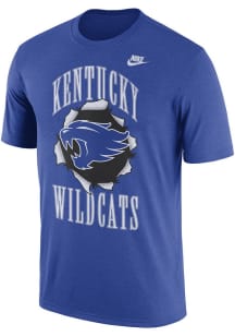 Nike Kentucky Wildcats Blue Back to School Campus Athlete Short Sleeve T Shirt
