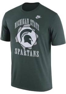 Nike Michigan State Spartans Green Back to School Campus Athlete Short Sleeve T Shirt