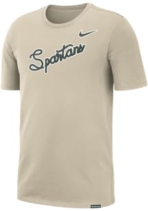 Nike Michigan State Spartans Oatmeal Campus Athlete Legacy Short Sleeve T Shirt