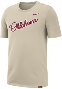 Nike Oklahoma Sooners Oatmeal Campus Athlete Legacy Short Sleeve T Shirt