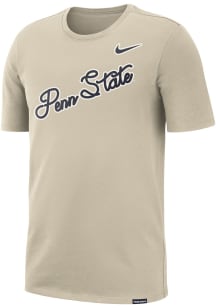 Penn State Nittany Lions Oatmeal Nike Campus Athlete Legacy Short Sleeve T Shirt