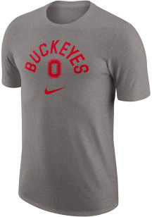 Nike Ohio State Buckeyes Grey Campus Athlete University Short Sleeve T Shirt