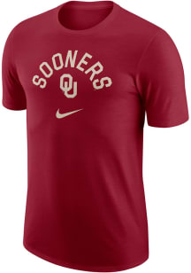 Nike Oklahoma Sooners Crimson Campus Athlete University Short Sleeve T Shirt